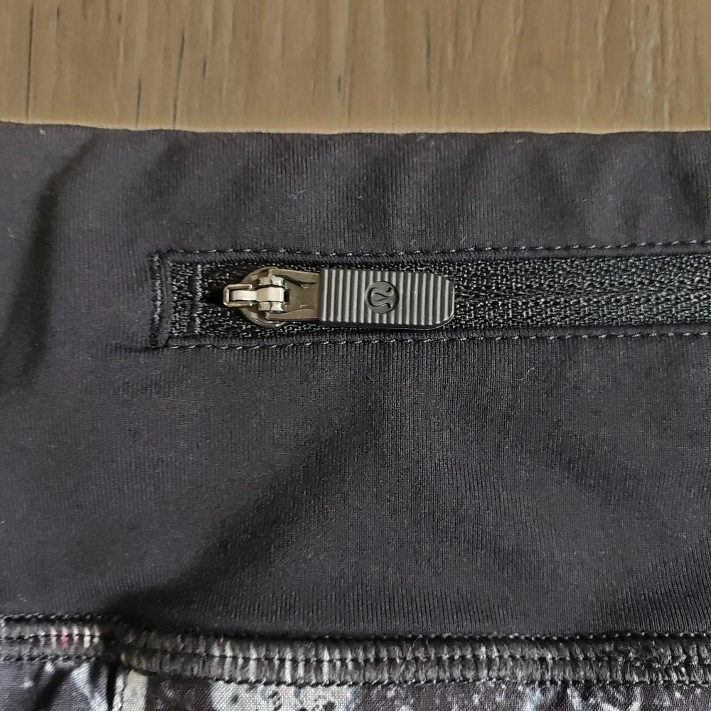 Lululemon Pace Rival Skirt Womens 4 Spring Bloom Black Swift Skort W8849R
